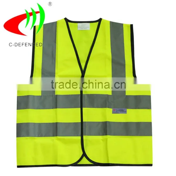 2016 Safety Reflecting Vest Yellow Jacket With 3M Tape