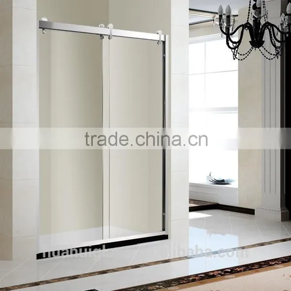 Custom With Frame Sliding Tempered Glass Shower Rooms photo-2