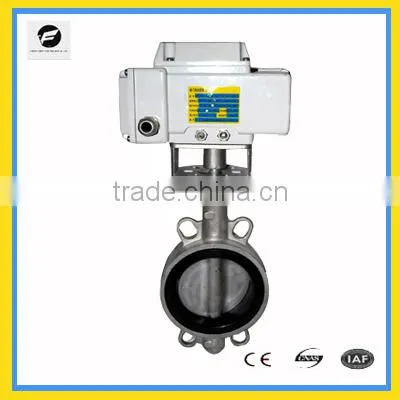 4 Inch Electric Butterfly Valve Wafer Type for Flow Control, Auto Close IP67 220v for Water Pool System