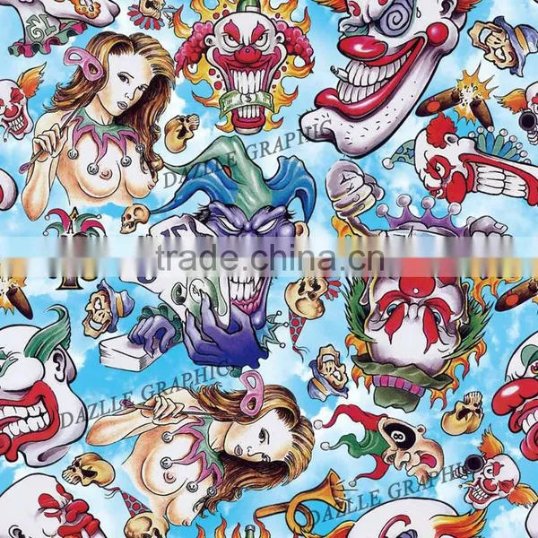 Factory Outlet Dazzle Graphic Sexy Girl Image Hydrographic Film No.DGJJ-764 Draw Sexy Girl Water Transfer Printing Film photo-2
