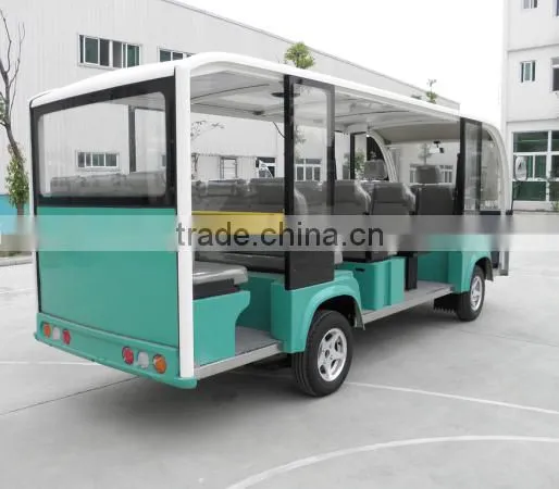 14 Seats Electric Sightseeing Bus Shuttle Bus on Sale photo-2