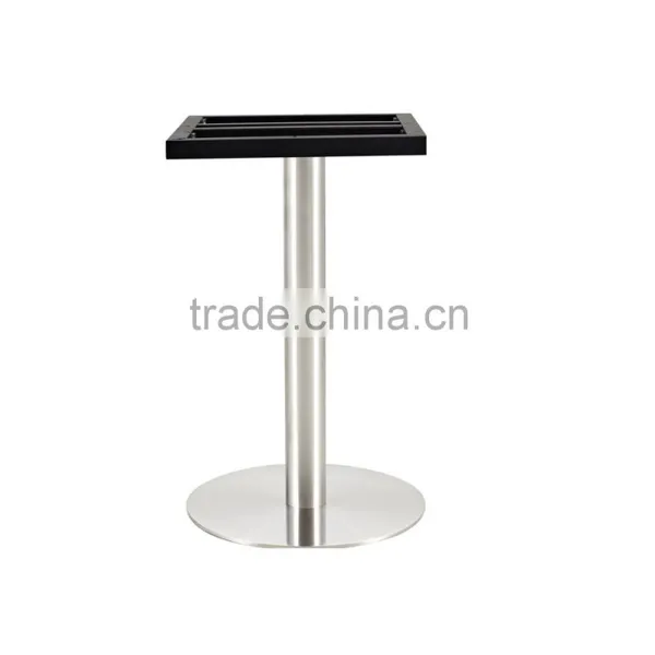 Foshan Furniture Custom Metal Tube Square Table Base With Stainless Steel Leg photo-2