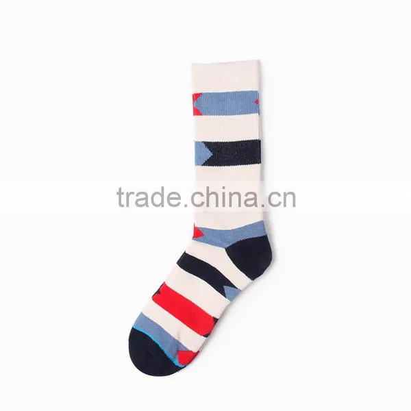 Design Multi-Color Fashion Stripe Mens Women's Socks photo-2