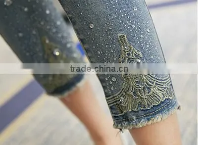 D73684h 2016 Wholesale Maternity Jeans Women Fashion Maternity Clothes Pants photo-2