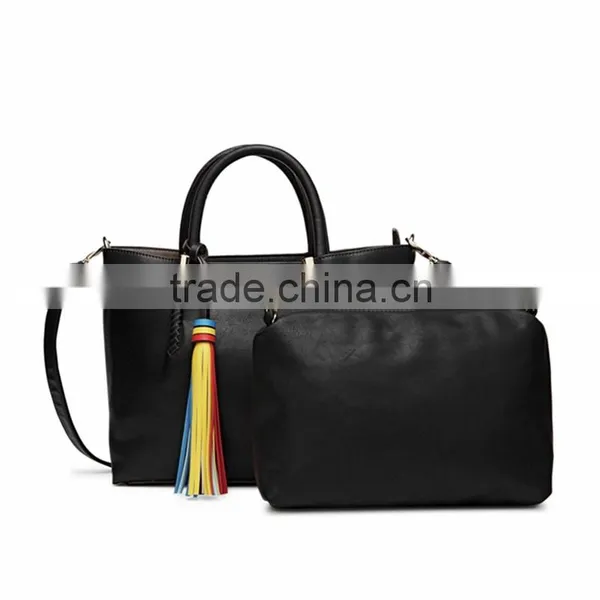 Dongguan Factory Fashion Ladies Handbag Wholesale Leather Set Handbag photo-6