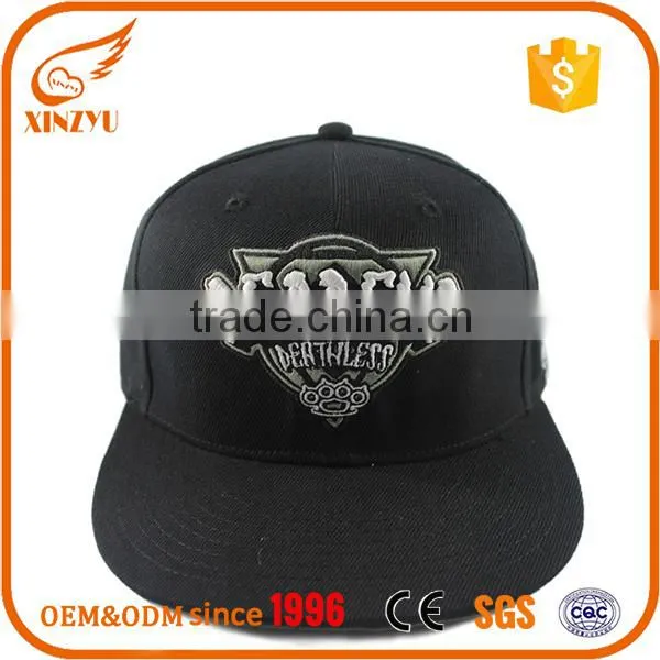 Fashion Funny Flat Bill Simple Embroidery Blank Brushed Snapback Caps photo-2