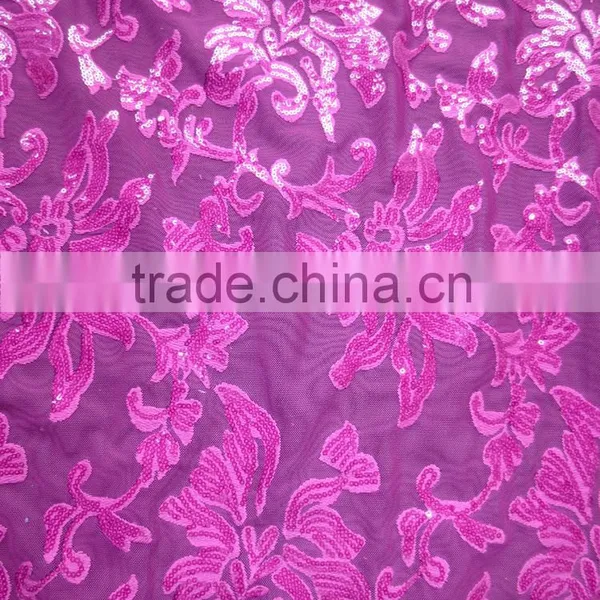 Wholesale Fancy Sequins Lace Fabric for Bridal and Girls Dress White Sequined Mesh Lace French Net Lace Textile Quality Choice photo-3