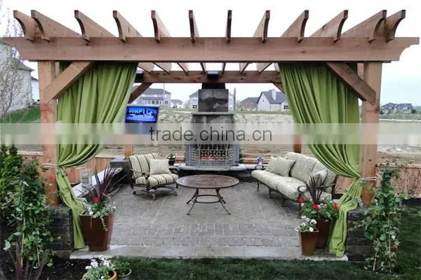 Recycled Backyard Outside Hollow Composite Wood Decking Wpc Decking Pergola 3x3 photo-3