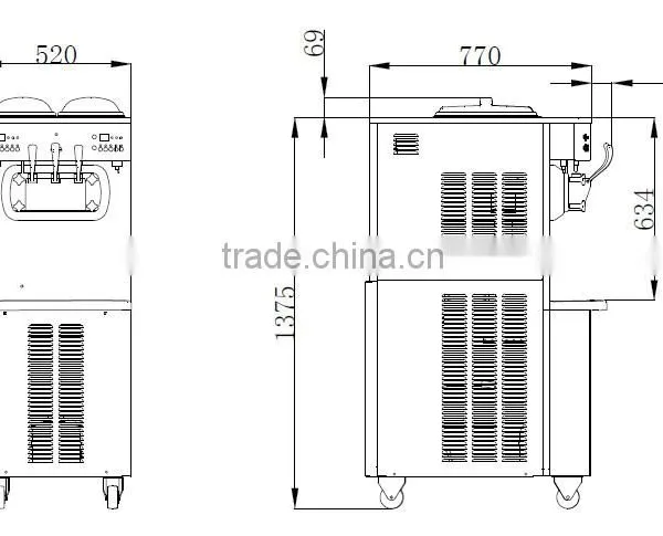 Floor Model S970F Frozen Fruit Ice Cream Maker photo-5