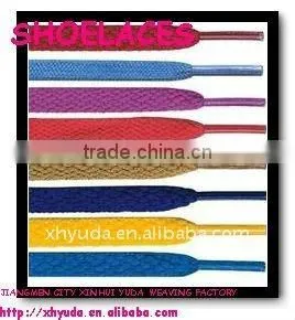 Multicolor Flat Polyester Shoelaces
