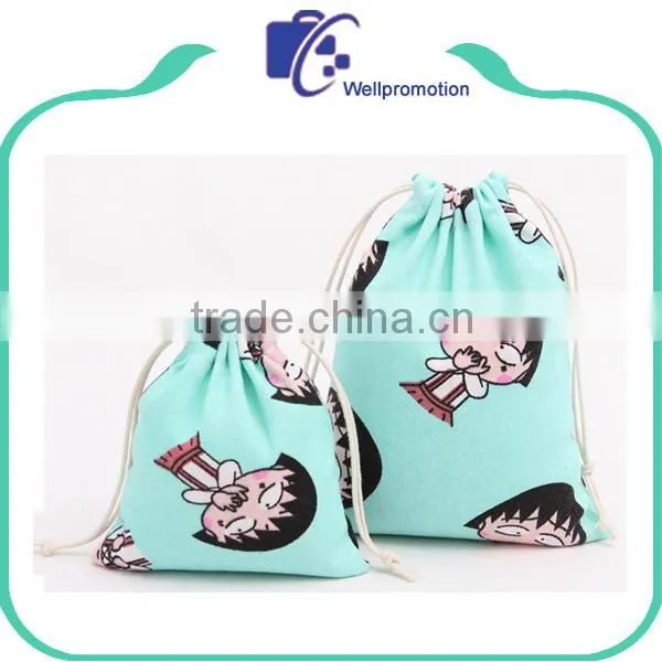 Print Cotton Drawstring Bags for Teenagers photo-4