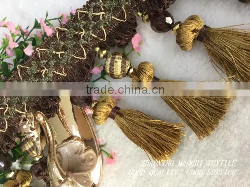 2015 New Style Luxurious Crystal Fringe for Curtain, Home Textile and Pillows photo-6
