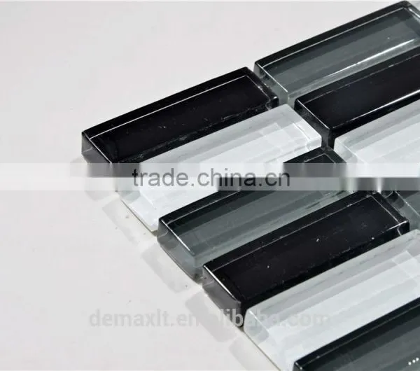 DBDMC Cheap Black Irregular Crystal Glass Mosaic for Swiming Pool photo-3