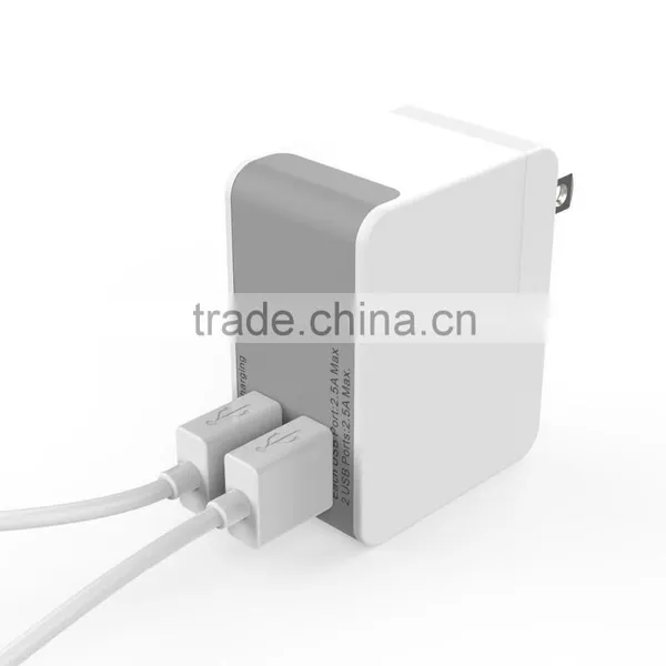 Shenzhen Custom Logo Fast Charge Dual Usb Micro Usb Charger 4 Plug Usb Portable Phone Charger for Smartphone photo-3
