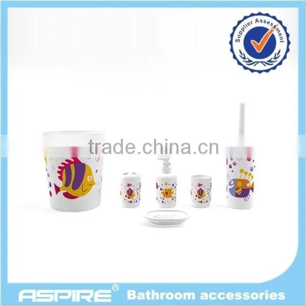 Wholesale Printed Plastic Bathroom Set photo-5