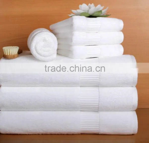 100% Cotton 5 Star Hotel Towel/16s Hotel Towel Set, White Color Hotel Bath Towel photo-2