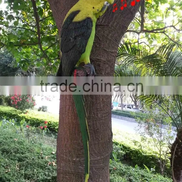 Resin Parrot for Tree or Wall With Motion Sensor