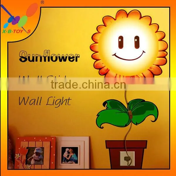 2014 Hottest and New Design 3D Sunflower Wall Sticker Wall Light