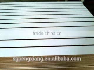 Slot MDF/ Plain/ Wood Veneer/ PVC / HPL/ UV/ Melamine Laminated MDF and HDF Board