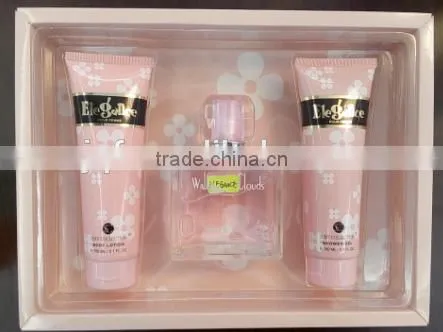 OEM CUSTOMIZED FRAGRANCE ELEGANCE (PINK) TRIO PERFUME GIFT SET