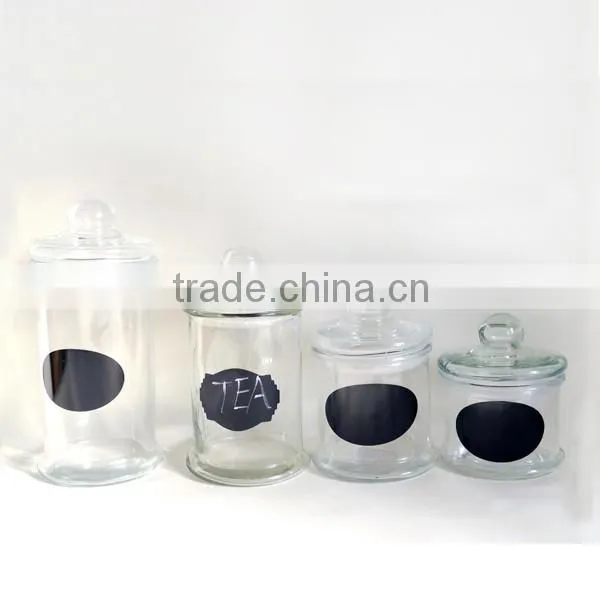 Glass Candle Jar With Glass Sealed Lids photo-2