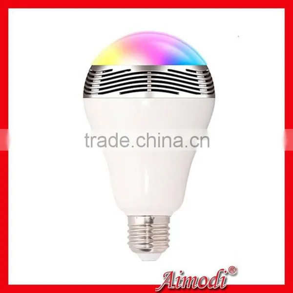 2015 Colorful Bulb Portable Mini LED Light Bluetooth Speaker With Remote Control,bulb Speaker photo-2