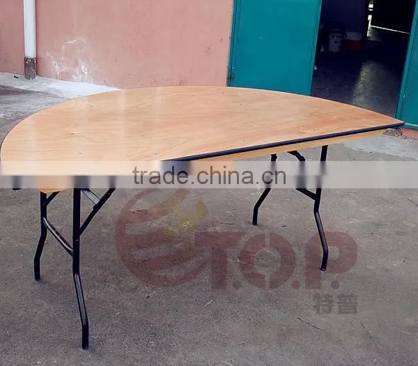 Half Round Plywood Banquet Table