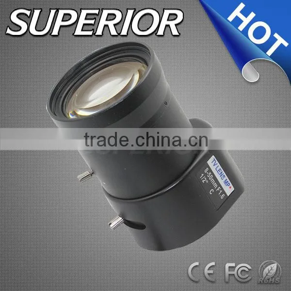 1.3 MegaPixel 8-50mm Varifocal Optic Lens F1.6 Auto Iris Manual Focus C Mount Lens Cctv Camera Lenses photo-2