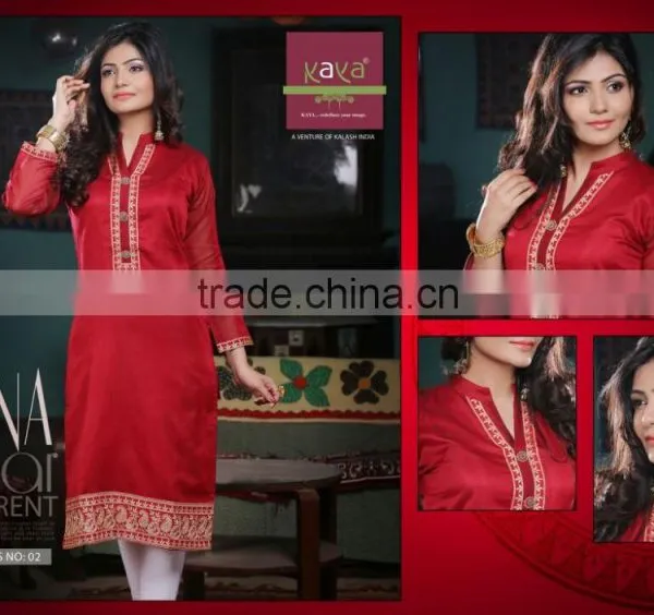 Fashion Design Embroidery Work Kurtis photo-6