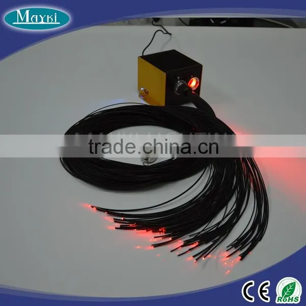 2mm End Glow Fiber Optic Cable for Lighting With Black PVC Cover photo-3