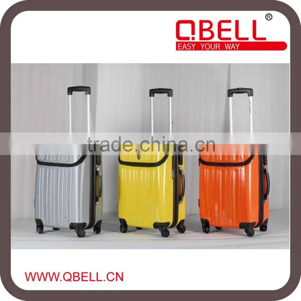 Fashion Hard Trolley Luggage Suitcase With Open Bag/ABS+PC High Quality,expandable Mould