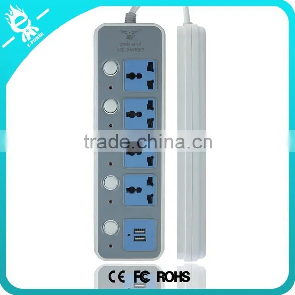 Multi Electrical Universal Usb 2 Gang Extension Socket Power Strip photo-2
