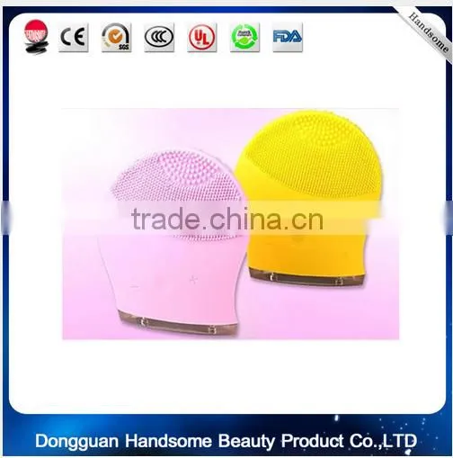 Rechargeable Beauty Ultrasonic Electric 3D Facial Cleaning Cleaner Brush Massage Face Cleansing Brush photo-3