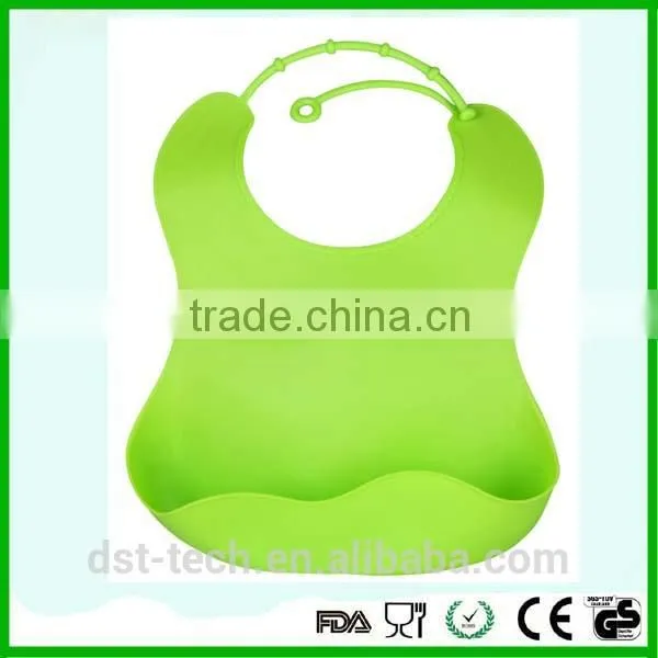 Washable Waterproof Silicone Baby Bib photo-3