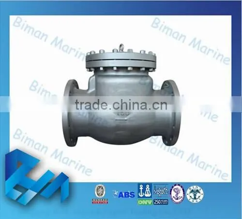 Marine DN20 Cast Iron Swing Check Valve Pipe Check Valve