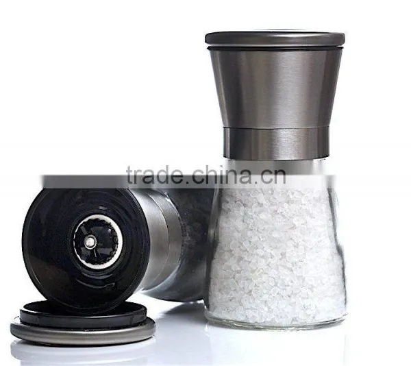 Stainless Steel Galss Salt and Pepper Grinder Set Salt and Pepper Shakers Shenzhen photo-3