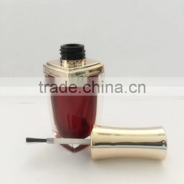 Red Painted Nail Polish Bottle With UV Cap and Shoulders photo-4