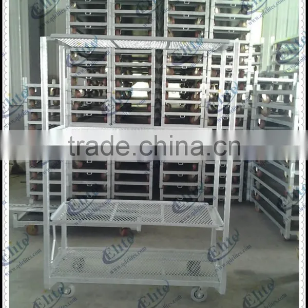 Nursery Plant Net Layer Flower Trolley Cart for Sale photo-5