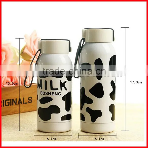 Factory Sale Cute Dairy Cow Stainless Steel Thermos Child Bottle Vacuum Flask For Kids photo-2