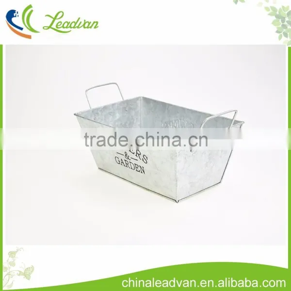 2017 New Design Garden & Home Decorate Hot Sale Square Metal Iron Hanging Long Flower Pot photo-5