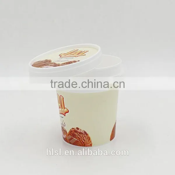 Recycle Ice Cream Cups, High Desirable Ice Cream Container, Disposable Ice Cream Container With Lid photo-3