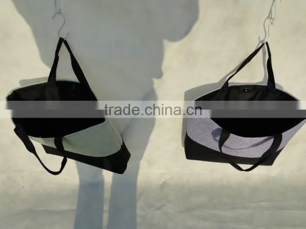 Fashion Canvas Tote Bag With Trim photo-2