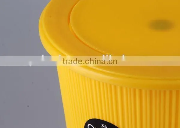 Plastic Trash Can/ Household Garbage Can With Circular Cover/Rubbish Bin photo-4