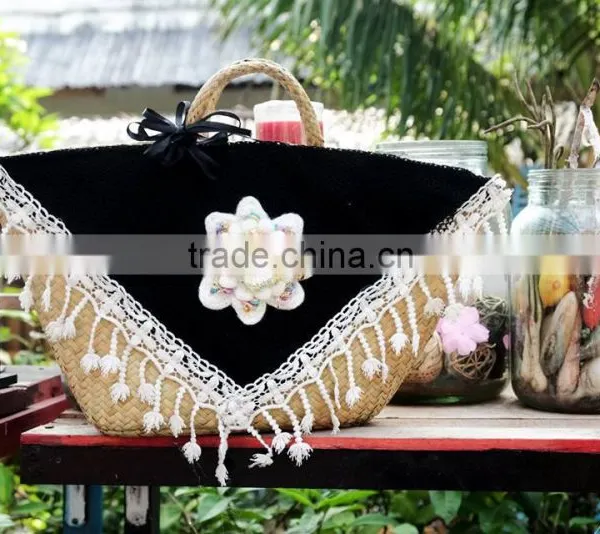 2017 Bohemian Style!!!!Straw Beach Bag/ Woven Beach Bag/Beach Tote Bag for Summer 2017 photo-2