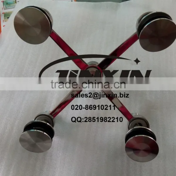 JINXIN Four Arm 304/316 Stainless Steel Rib Glass Spider for Curtain Wall System photo-4