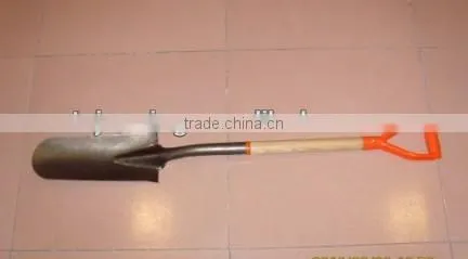 15 Degree Orange Grip Wooden Handle Shovel photo-4