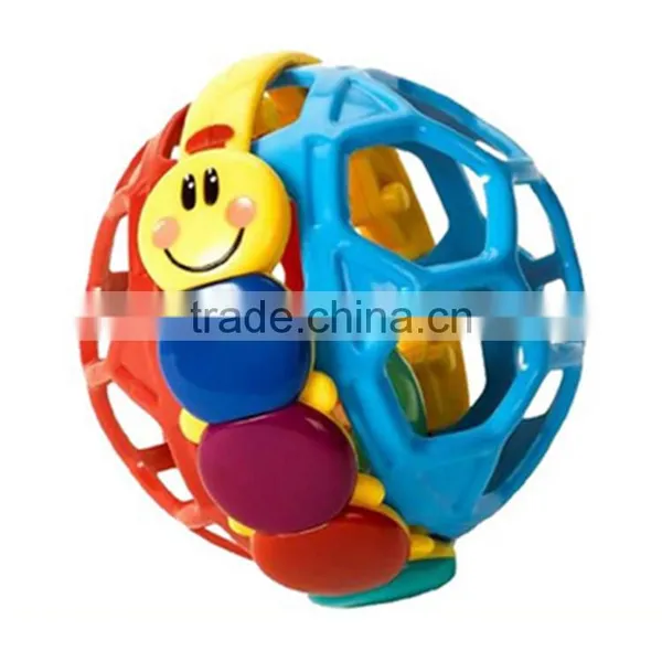 Early Educational Toy Ball Bendy Ball Plastic Baby Rattle photo-5