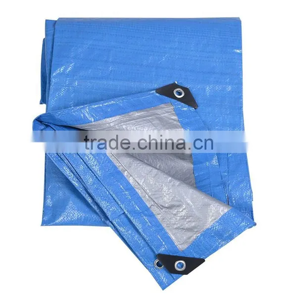 Multipurpose Waterproof Poly Tarp Reinforced Tarpaulin Perfect for Backpacking, Camping, Shelter, Shade, Ground Cover photo-6