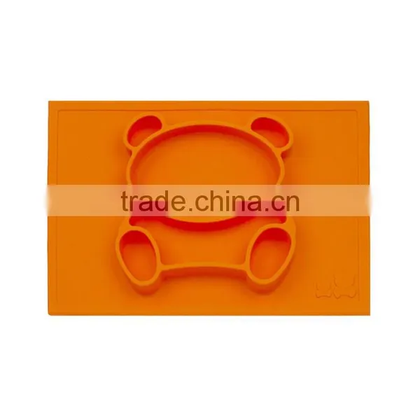 Food Serving Placemats Custom Made Placemats Dining Table Silicone Plate for Baby photo-2
