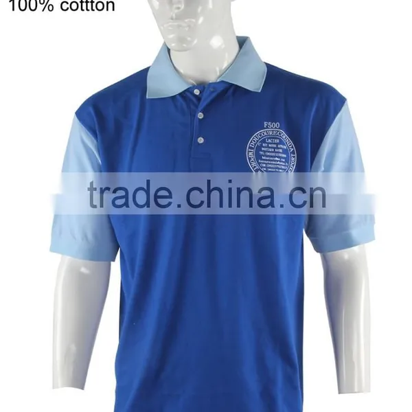 2015 New Arrival Plain Blue Dyed Short Sleeves Cheap Men Model Casual Shirt photo-2